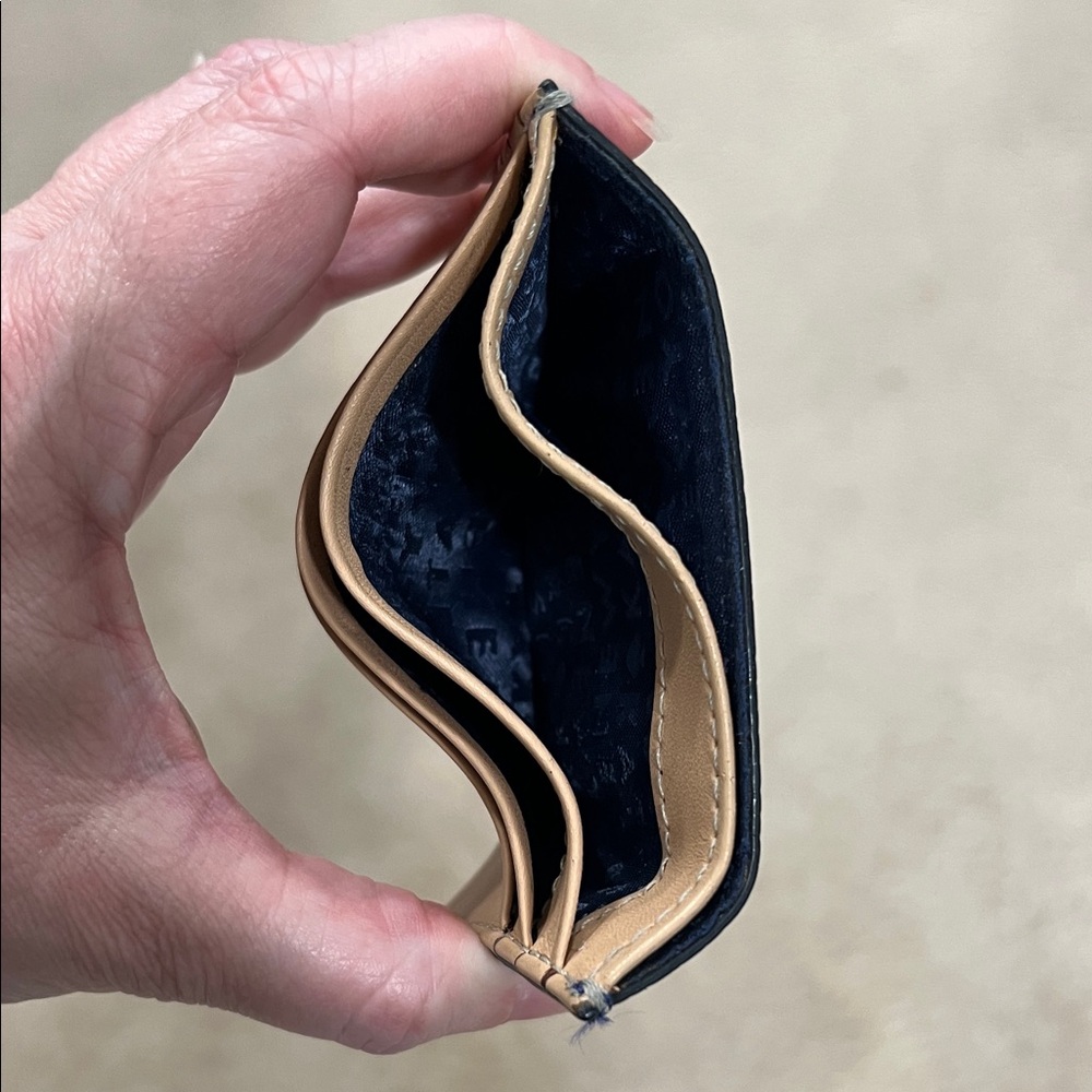 Kate Spade Wellesley Royal Blue/Tan Card Holder - Picture 9 of 11
